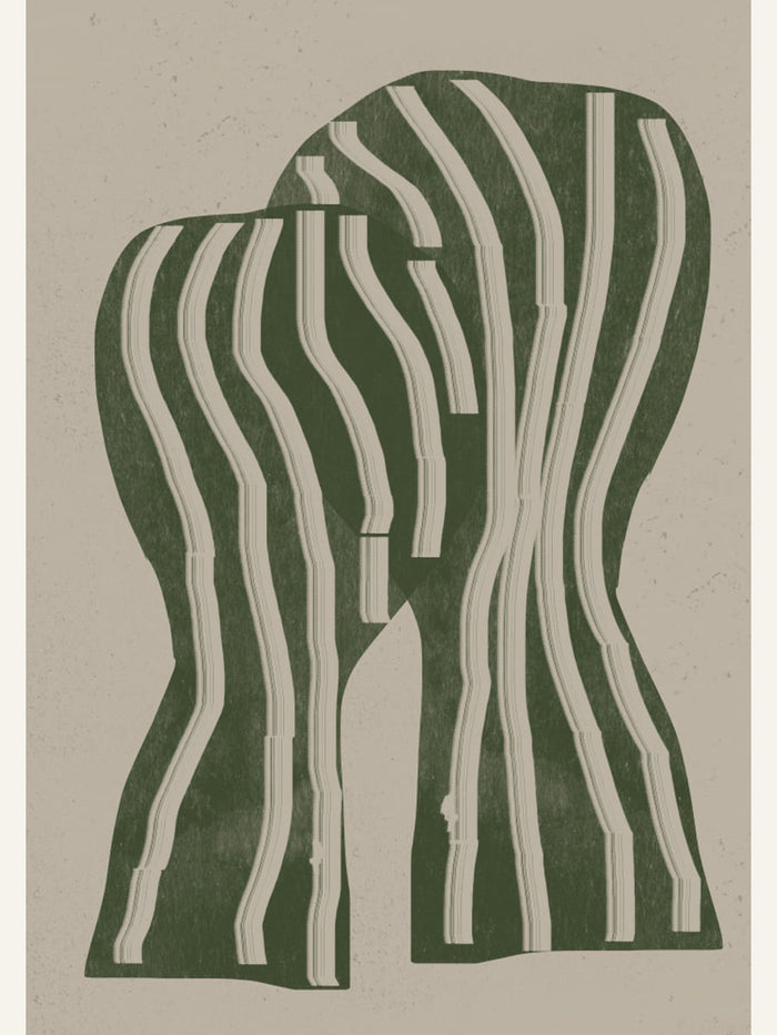 Abstract Kiss Poster – plakat og kunsttryk