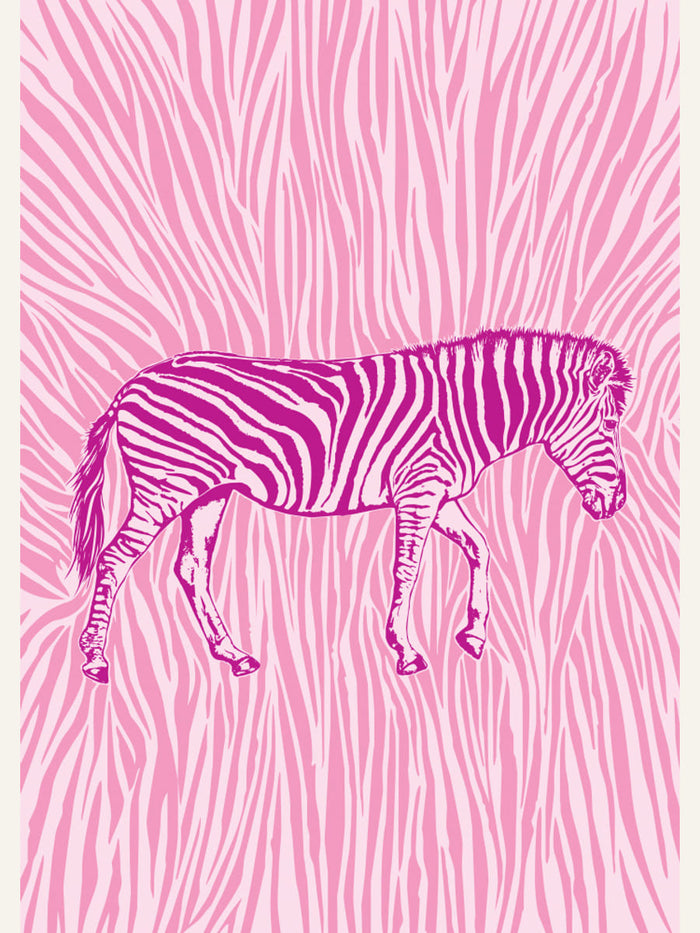 Póster African Zebra striking camouflage – póster e impresión artística