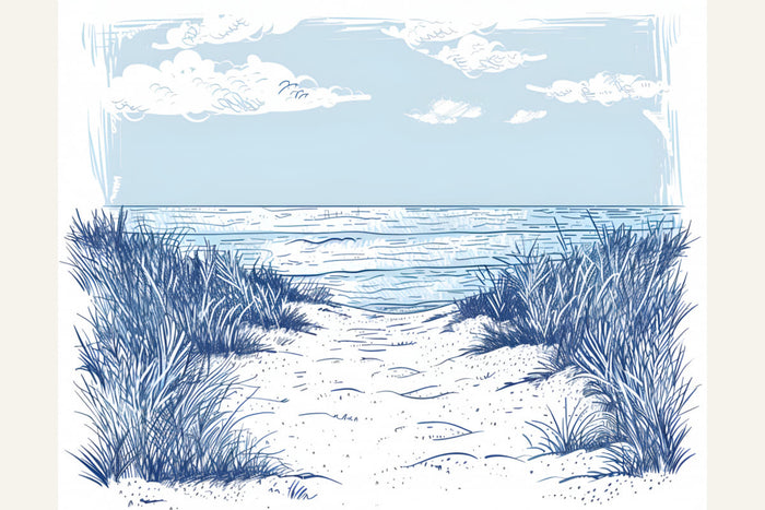 Beach Walk Poster – poster and art print
