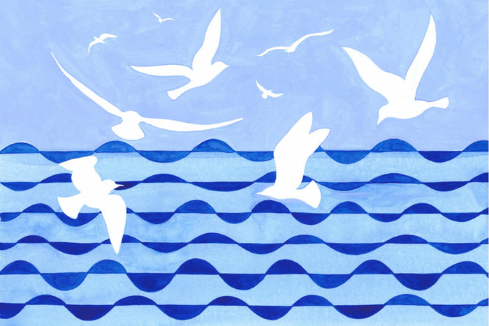 Poster Birds Over the Sea Clean Scan – poster e stampa artistica