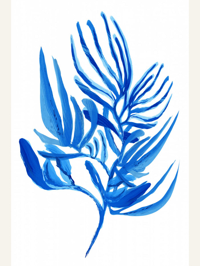 Blue Aquatic Plant Poster 6 – poster and art print
