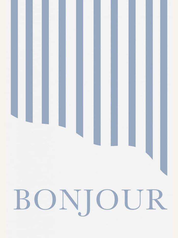 Póster Bonjour Stripes – póster e impresión artística