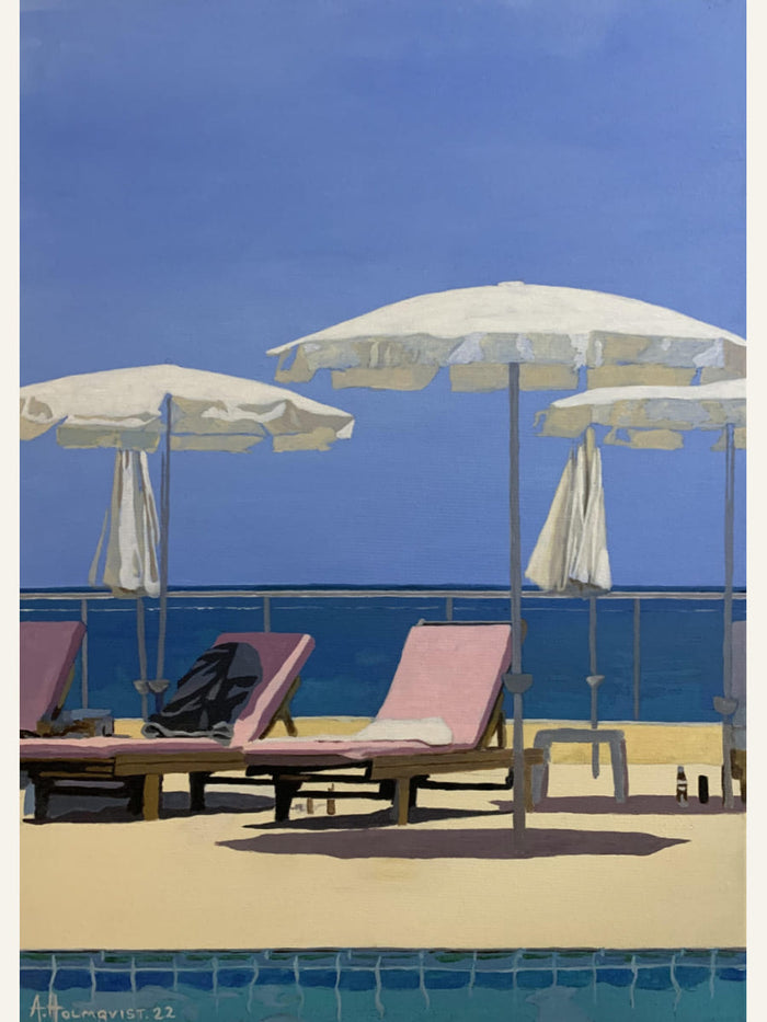 By the pool Poster – poster and art print