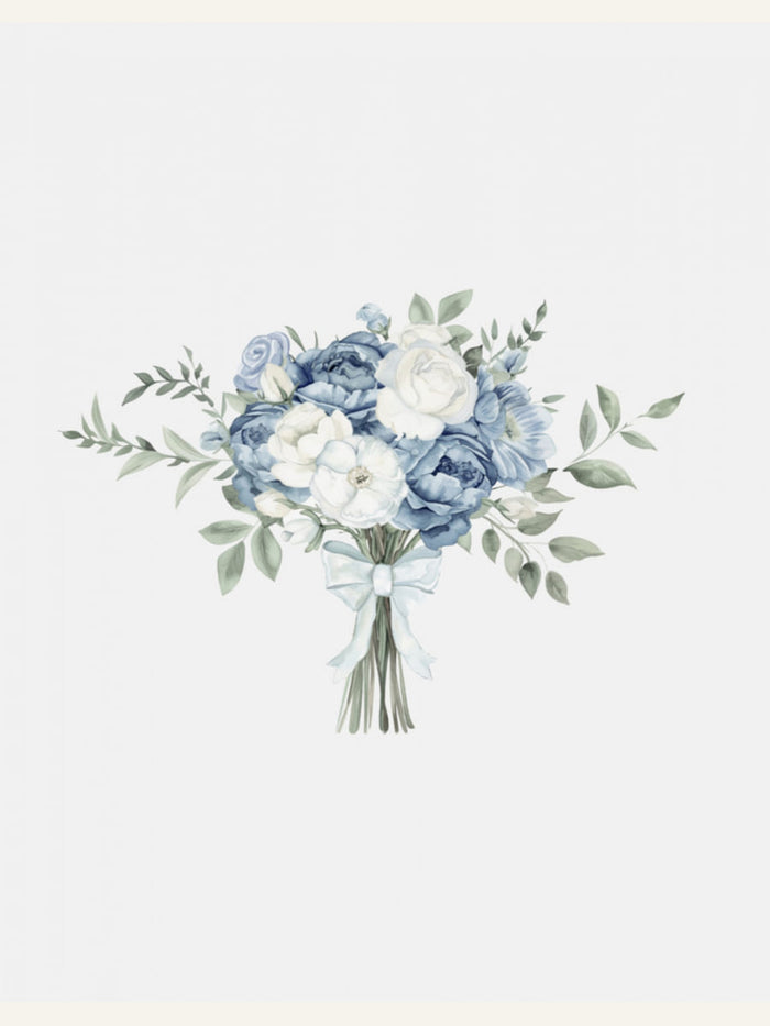 Coastal Bouquet With Bow -juliste – juliste ja taidepainatus
