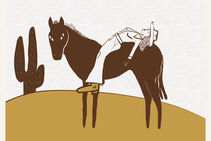 Day of rest COW GIRL Poster – poster and art print