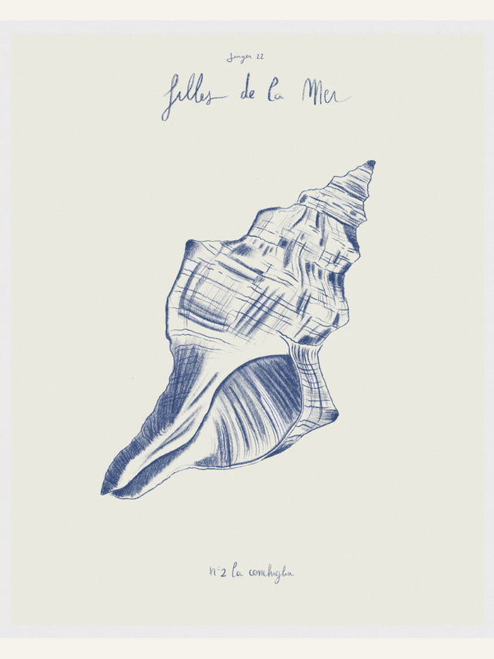 Filles de la mer n.2 - La conchiglia Poster – plakat og kunsttryk