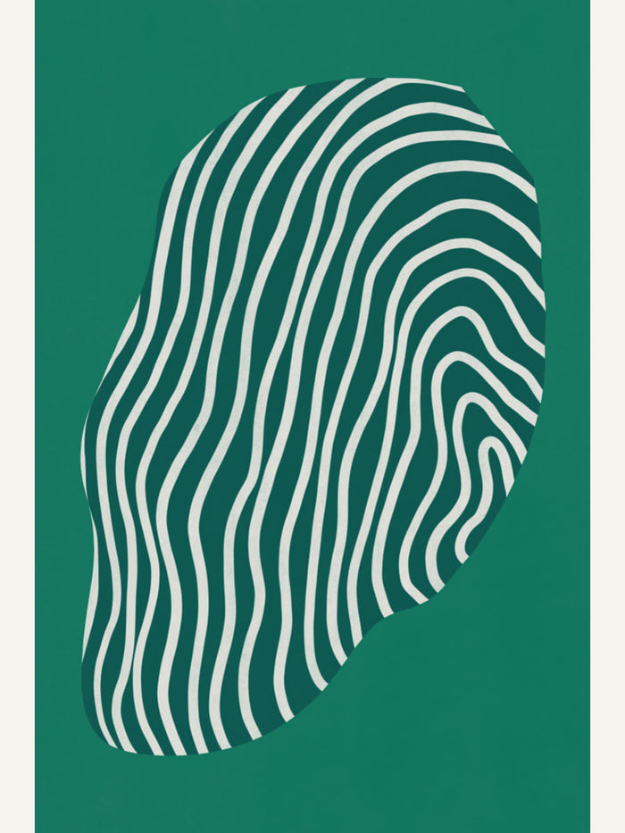 Line art confined in space-green Poster – poster and art print