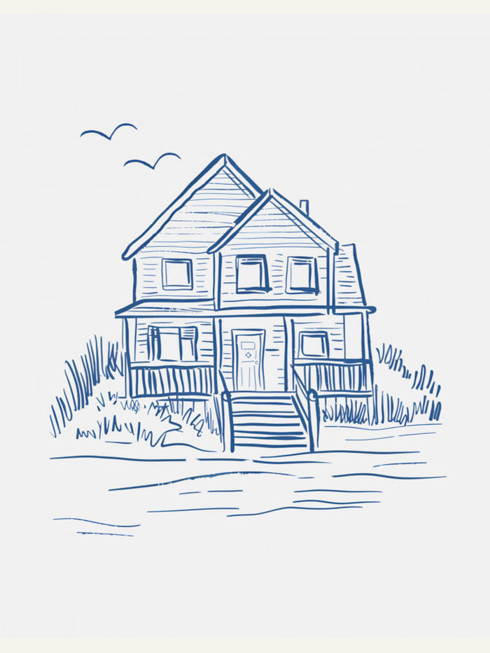 Plakat Nantucket Beachhouse – plakat i druk artystyczny