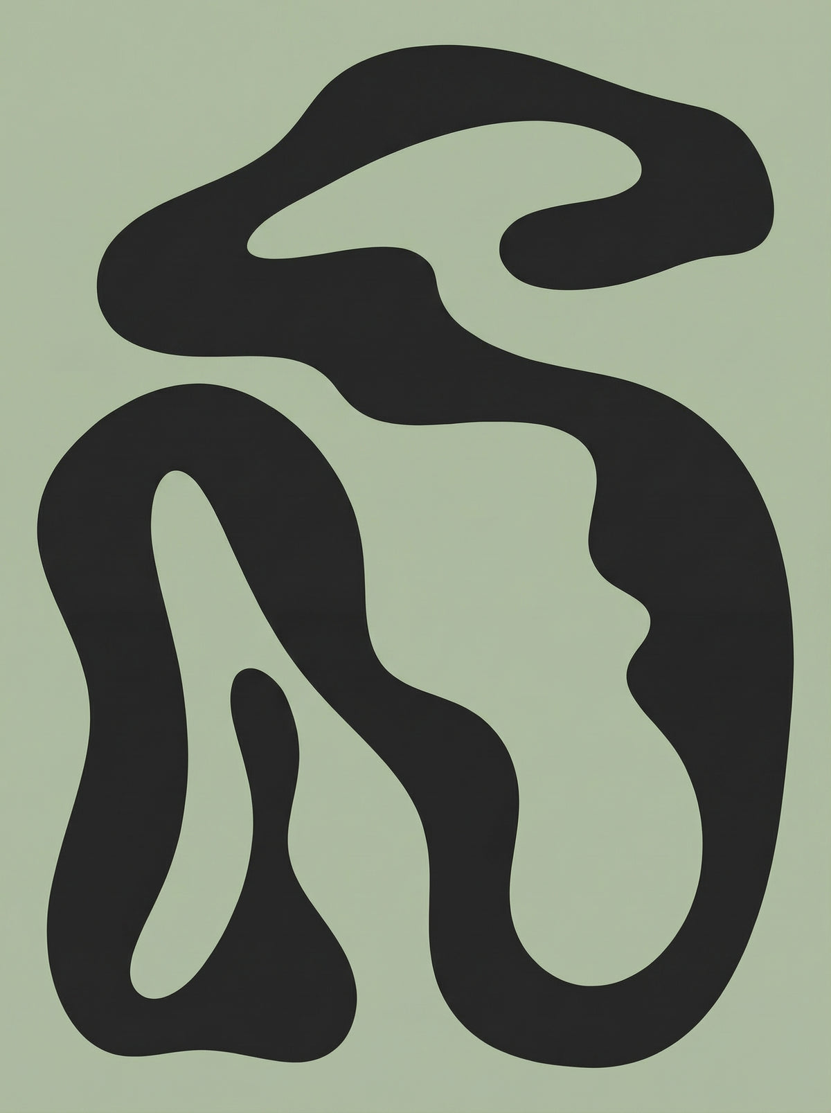 Poster in black frame