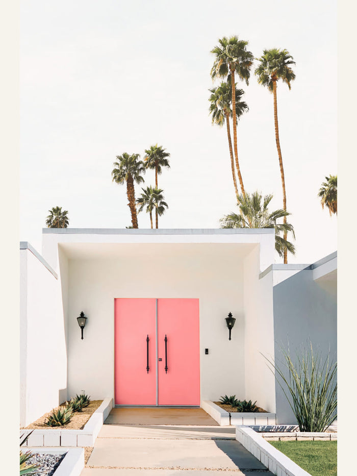 Palm Springs Pink Door Poster – poster and art print