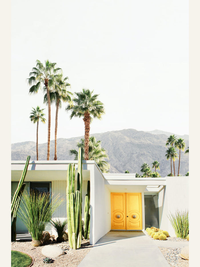Palm Springs Yellow Door Poster – poster and art print