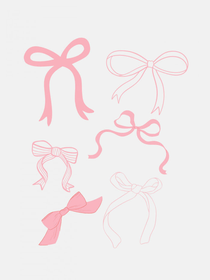 Pink Bows Poster – plakat og kunsttryk