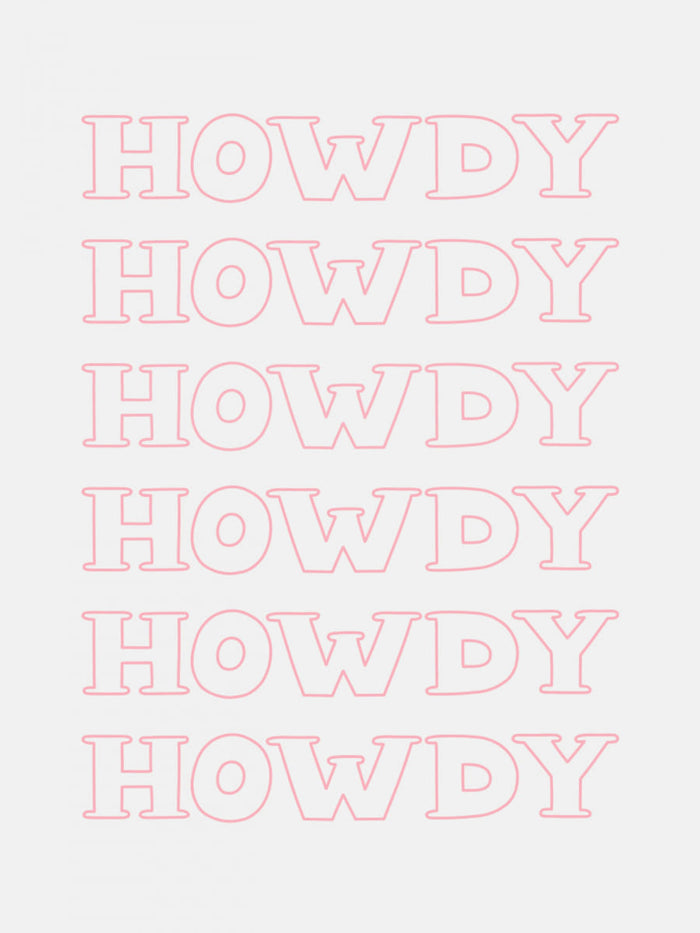 Pink Howdy Poster – plakat og kunsttryk