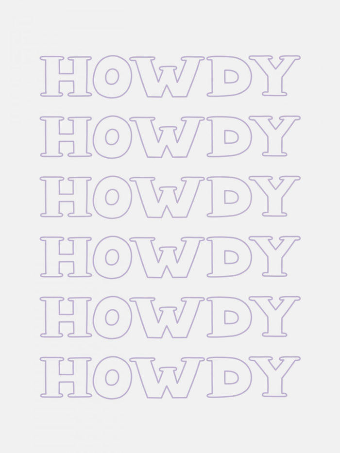 Plakat Purple Howdy – plakat i druk artystyczny
