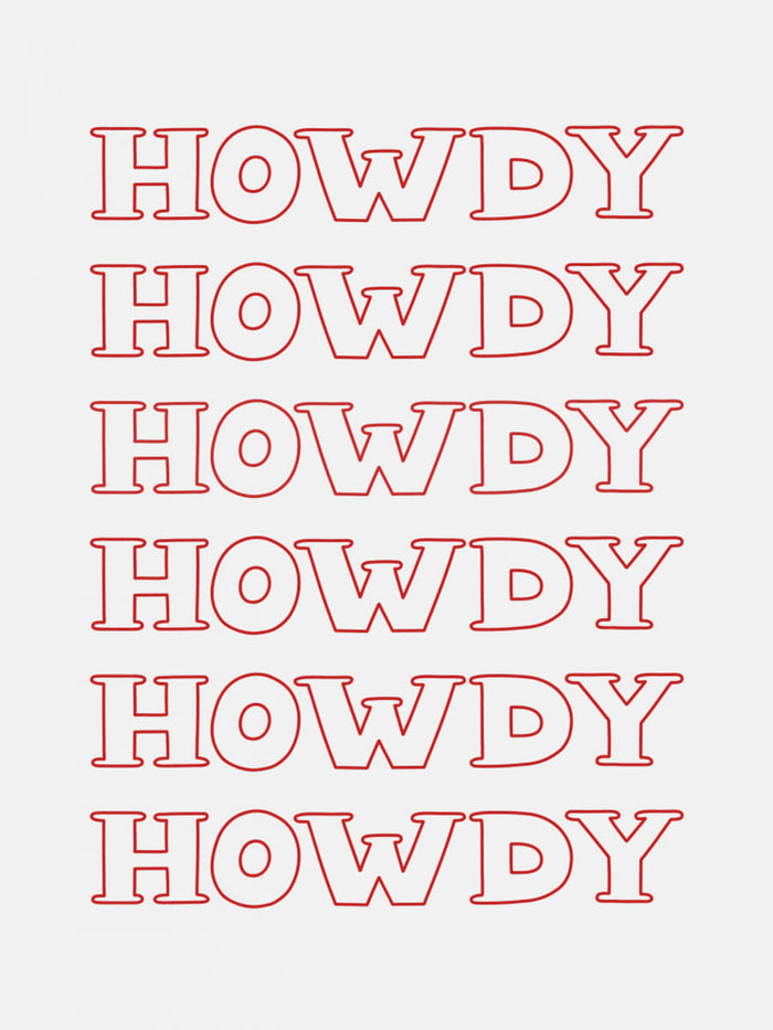 Red Howdy Poster – poster and art print