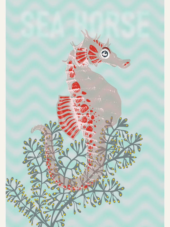 Sea life sea horse Neptune's joy Poster – poster and art print