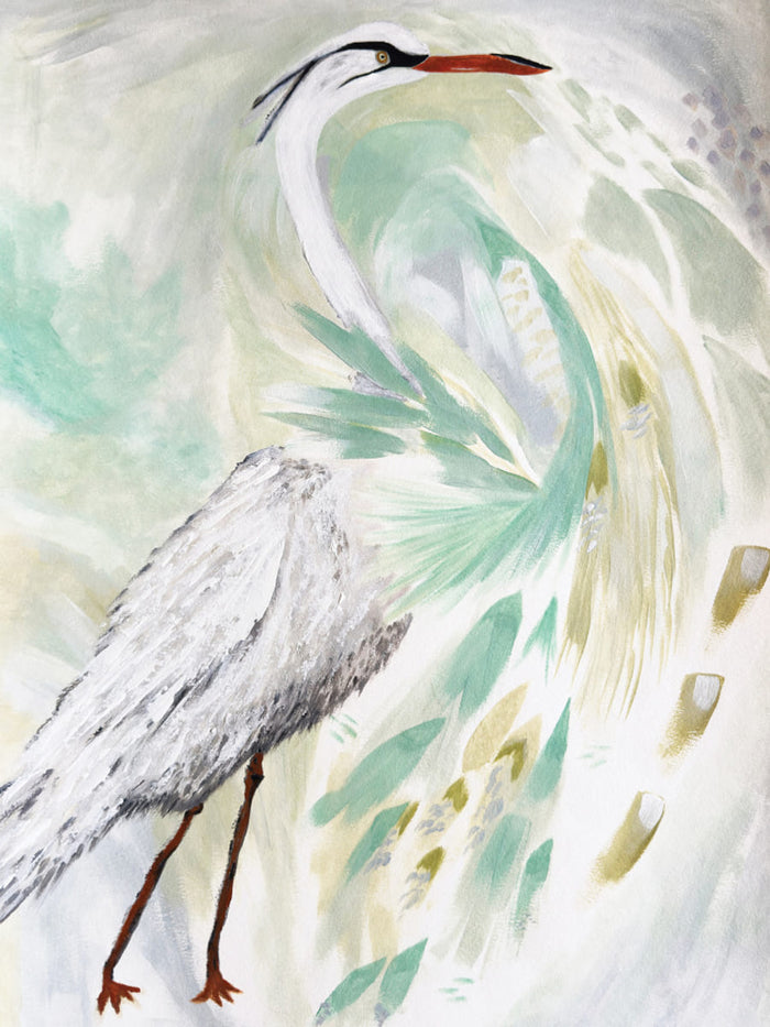 Affiche Spring Egret – affiche et impression d’art