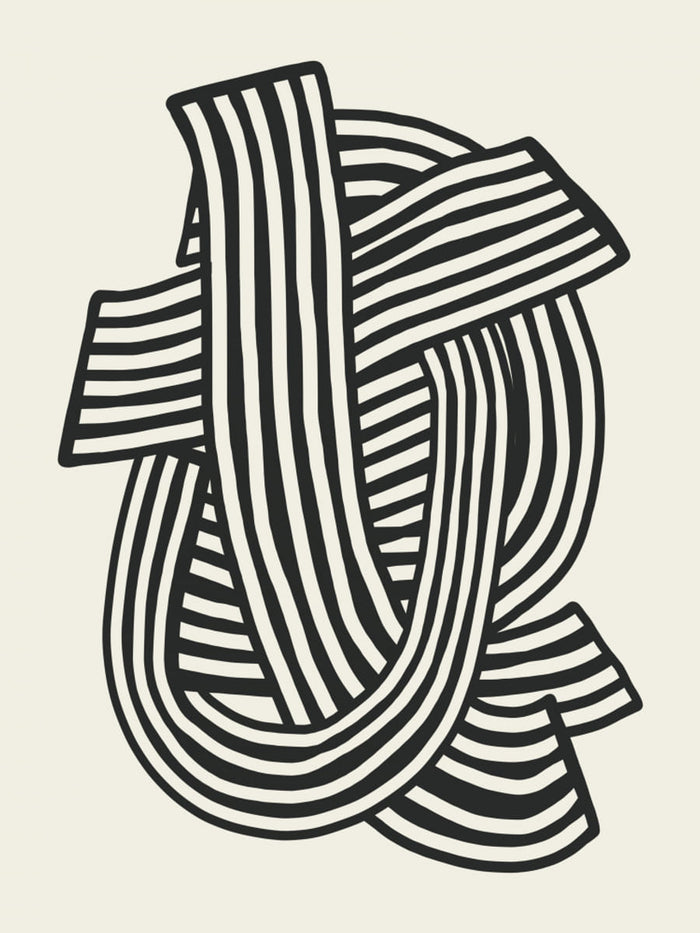 Poster Striped Abstract In Black – poster e stampa artistica