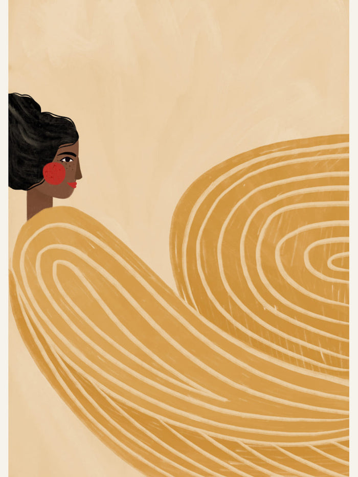 The Woman With the Yellow Stripes Poster – poster and art print