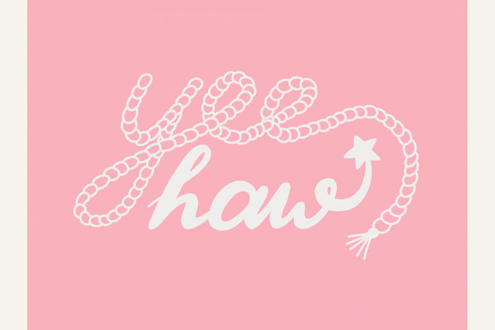 Yeehaw Pink Poster – plakat og kunsttryk