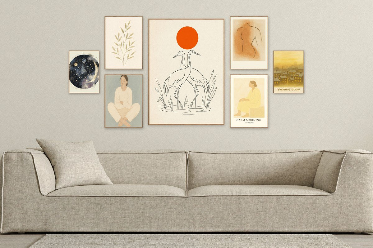 Svane Plakat: Nordisk Ro og Elegance på Væggen