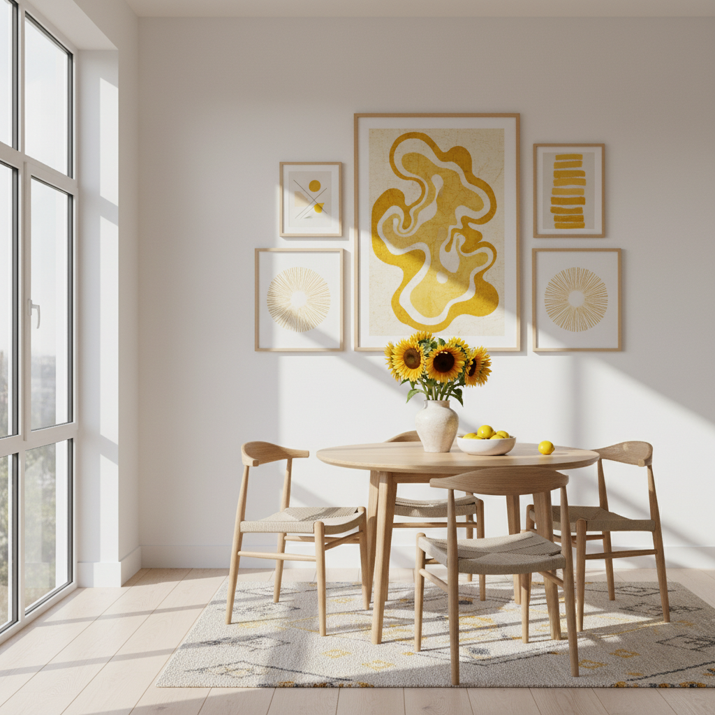Color Psychology: Using Yellow Wall Art to Boost Energy
