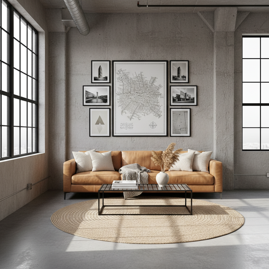 Industrial Loft Style: The Ultimate Guide to Concrete, Maps, and Urban Decor