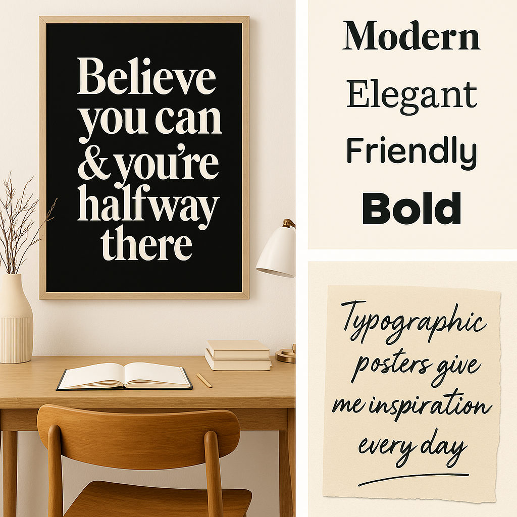 Statement Typography Posters: When Words Become Art