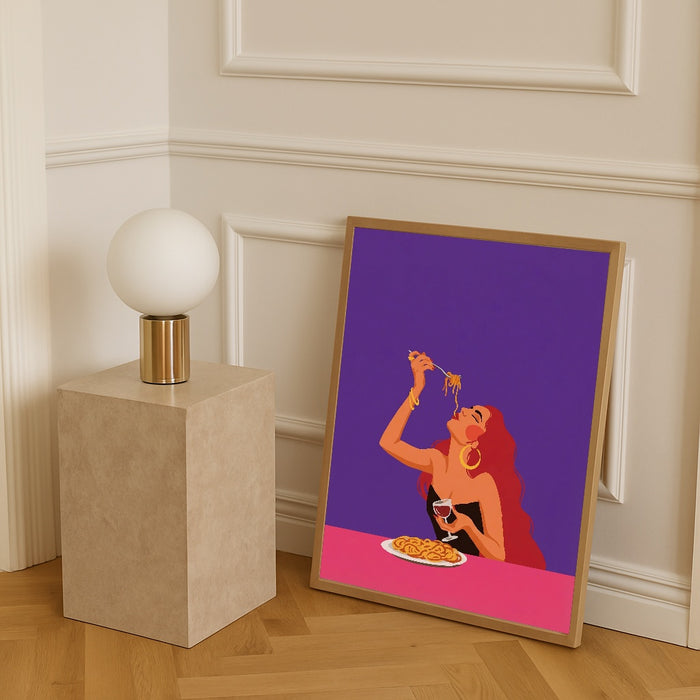 Spaghetti Bliss – poster and art print