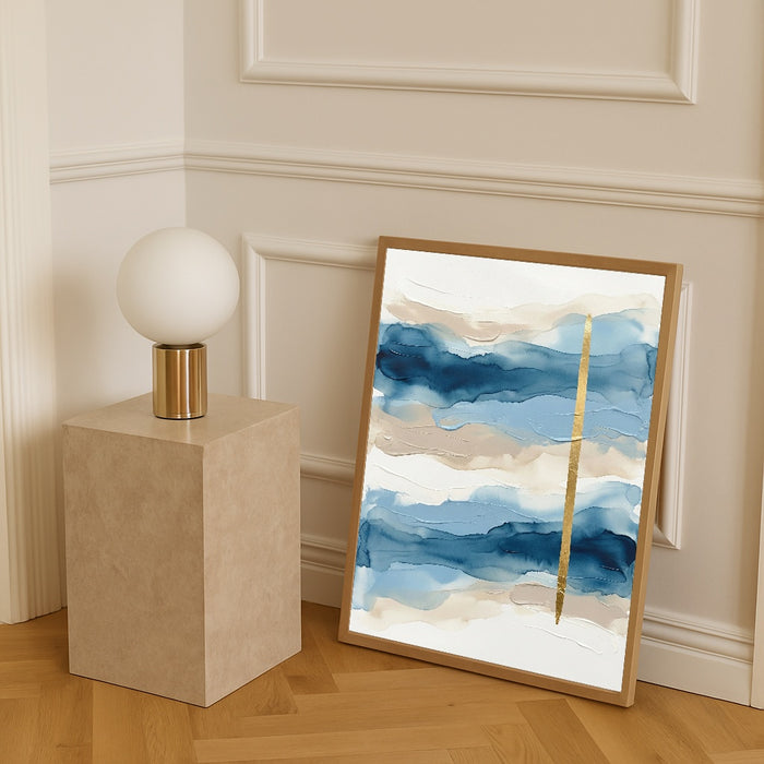 Blue Horizon Blocks – póster e impresión artística