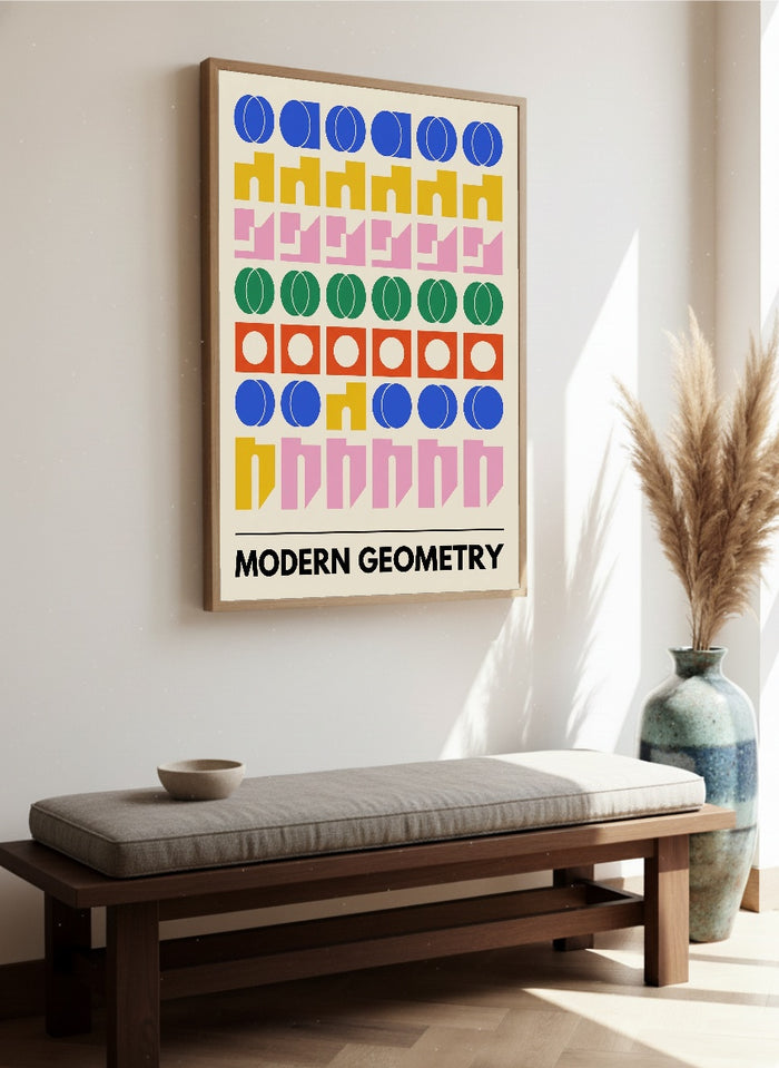 Bauhaus Blooms Grid – plakat og kunsttryk