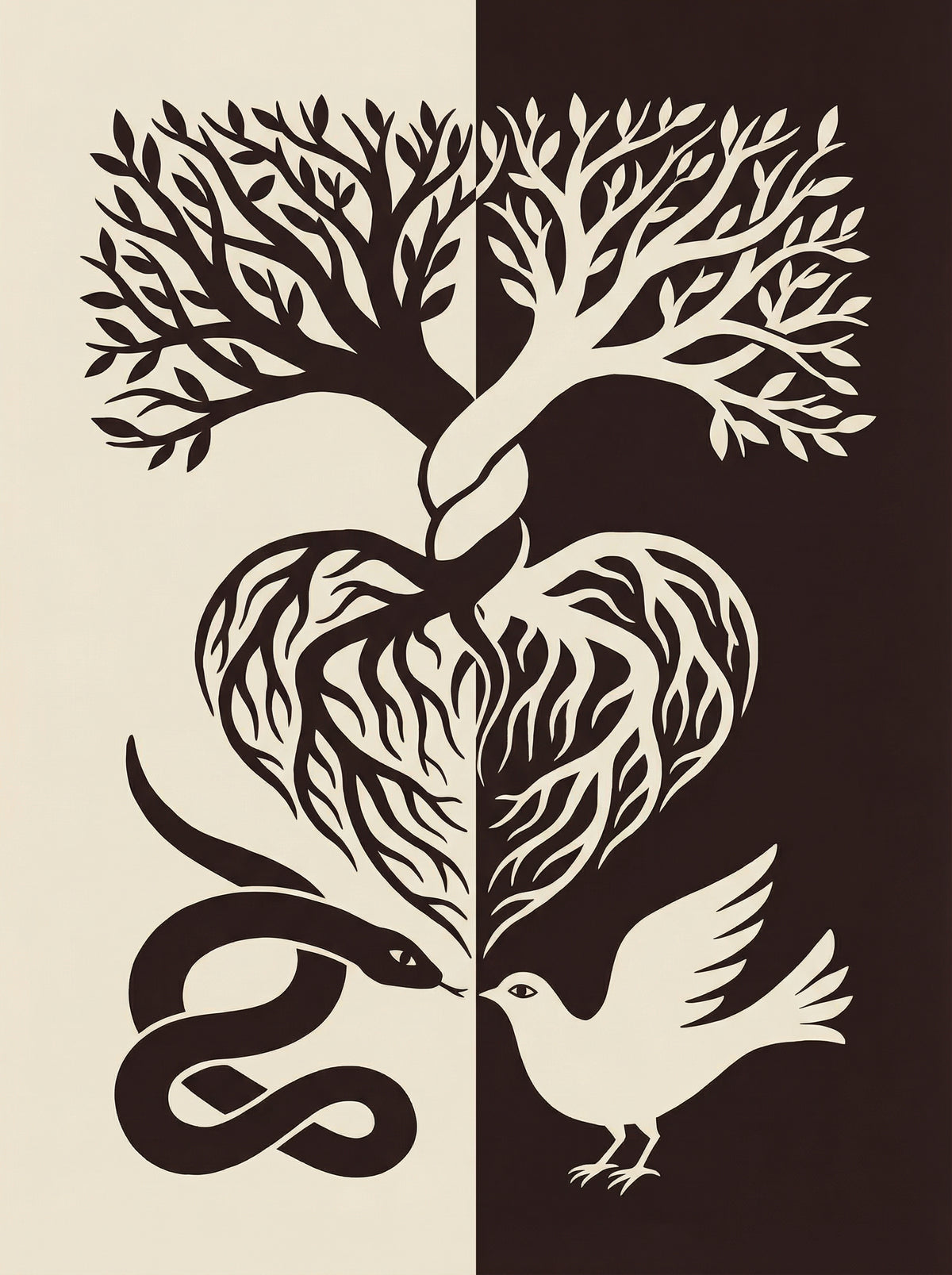 Poster in black frame