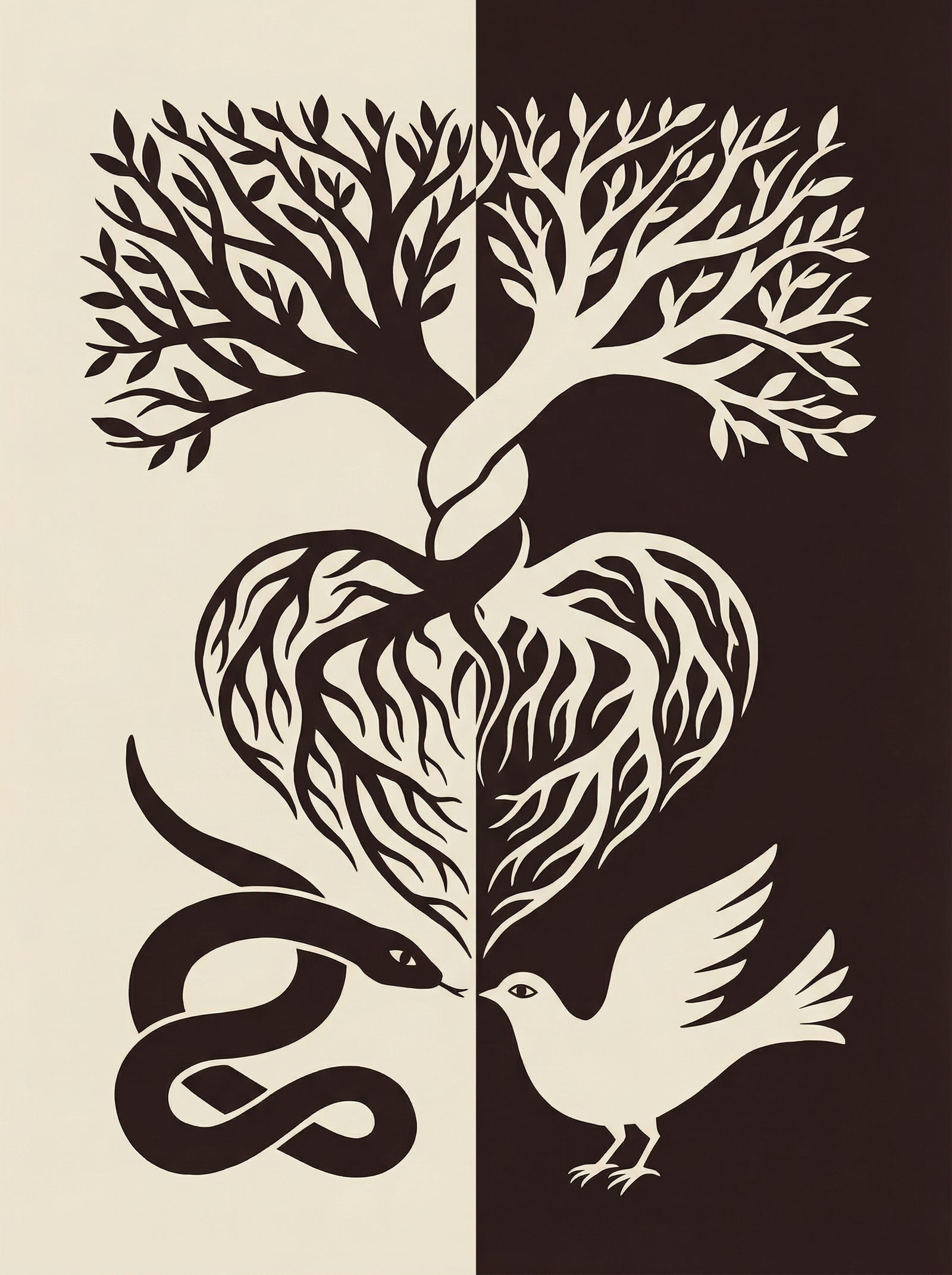 Poster in black frame