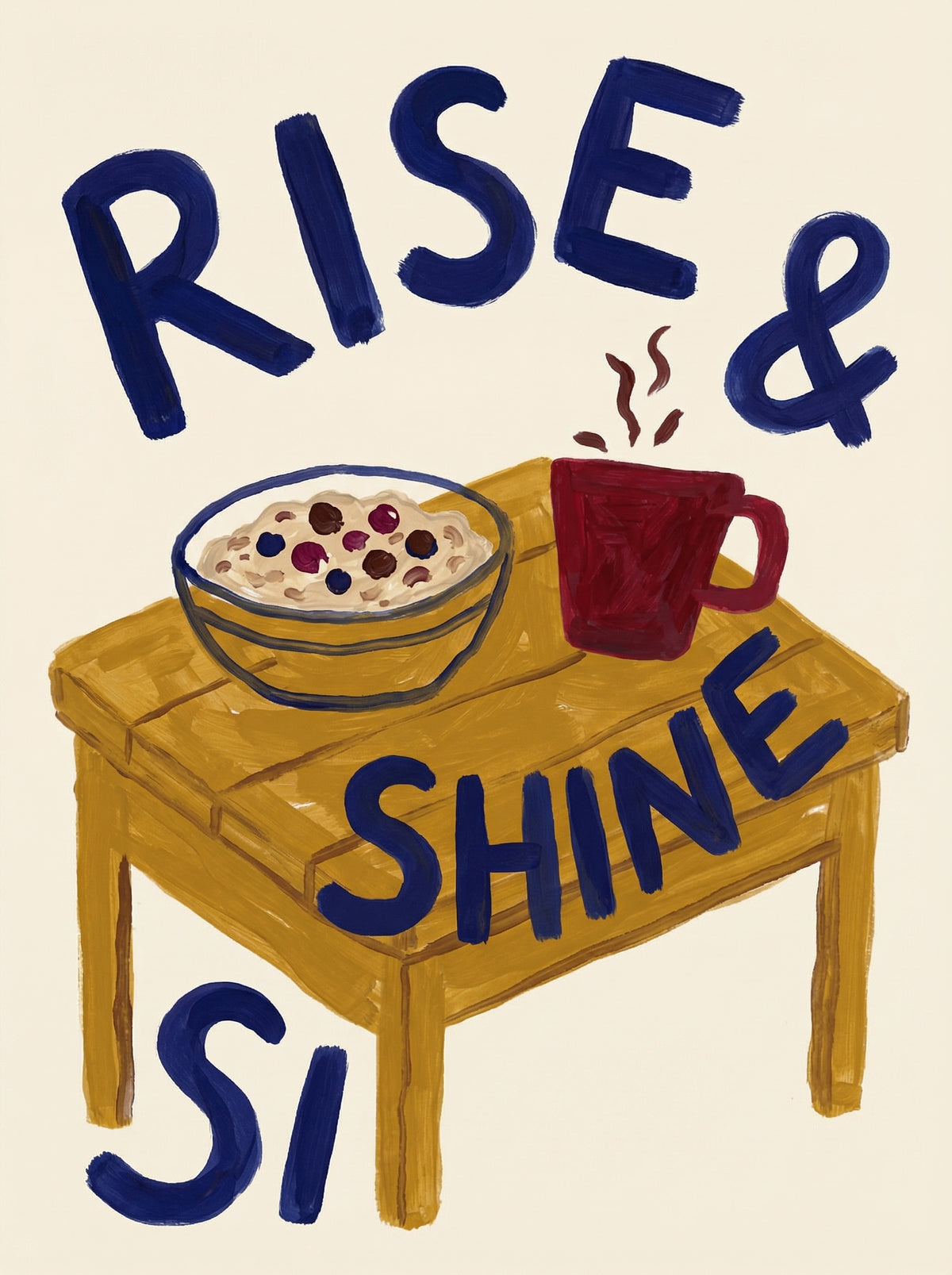 Poster in black frame