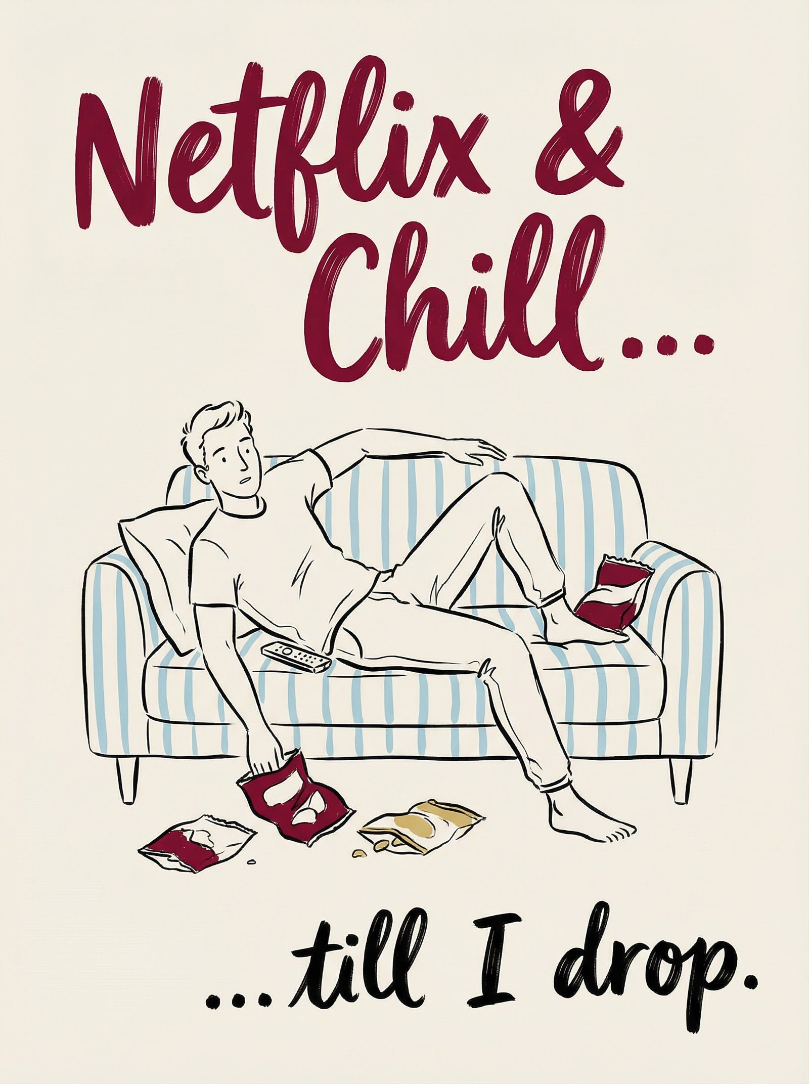 Poster in black frame