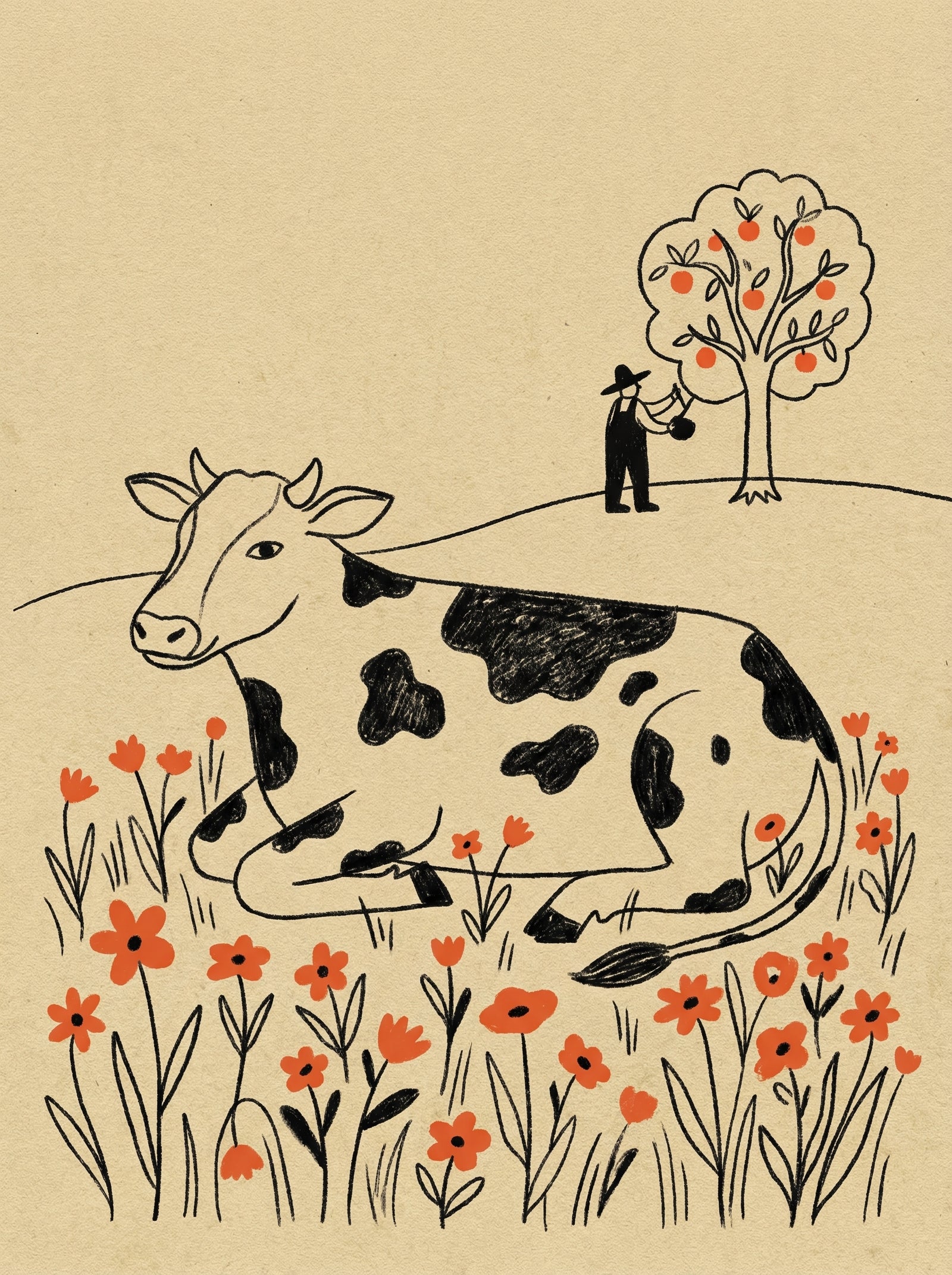 Poster in black frame