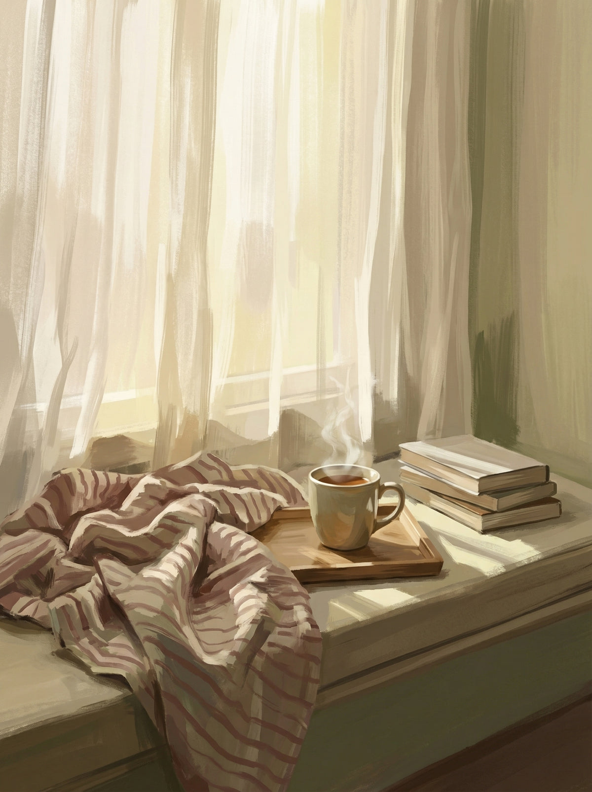 Poster in black frame