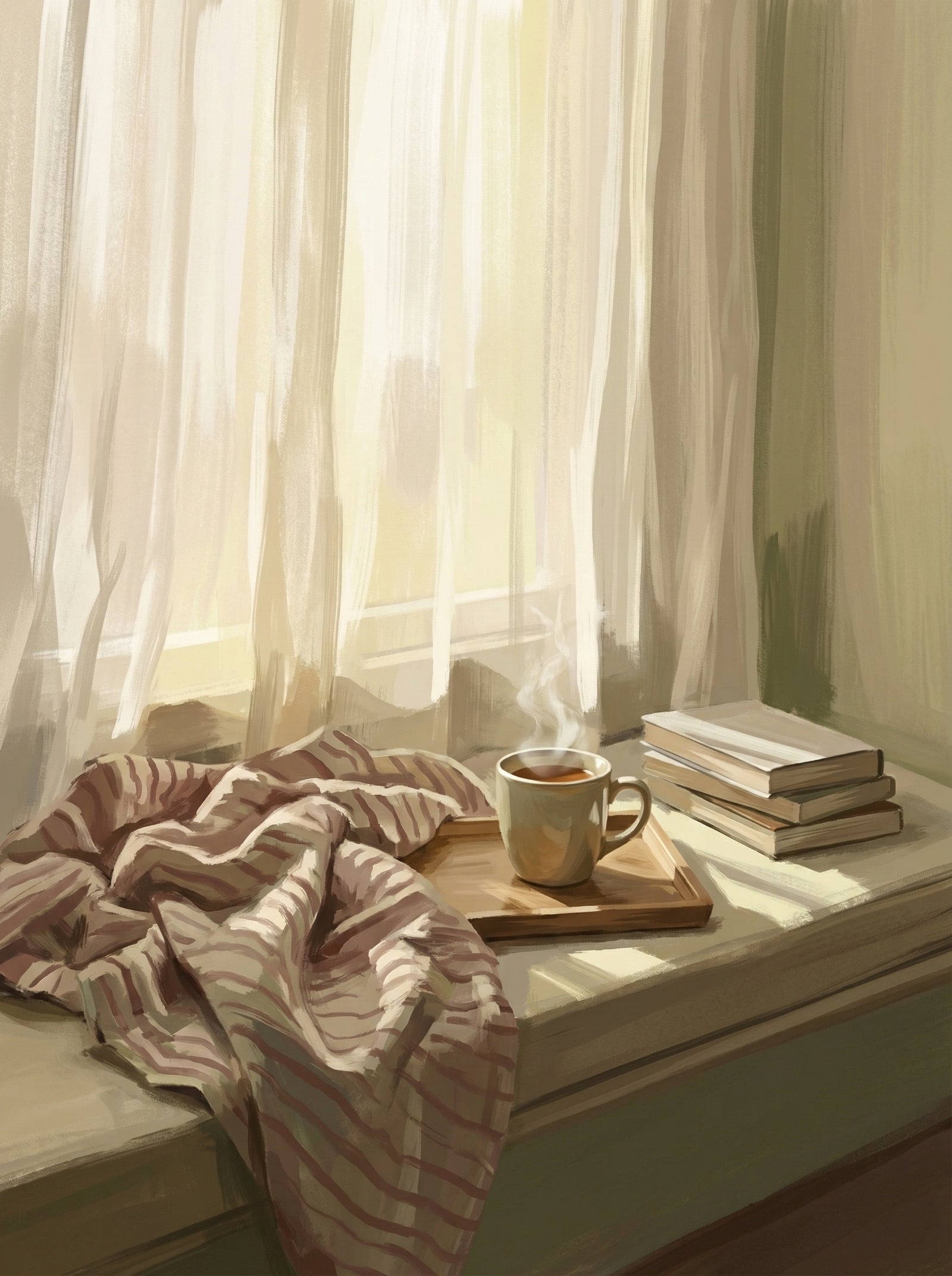 Poster in black frame