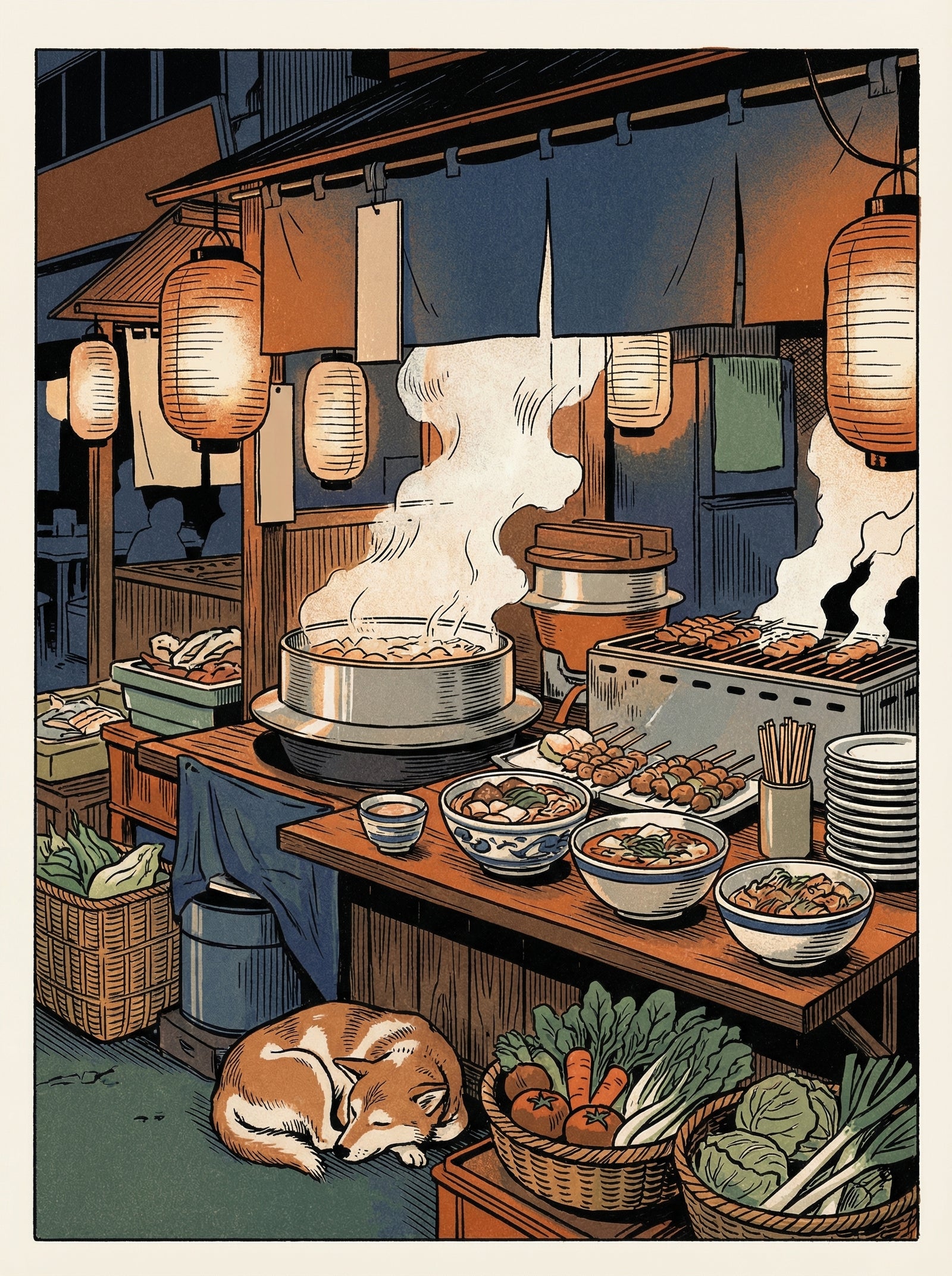 Poster in black frame