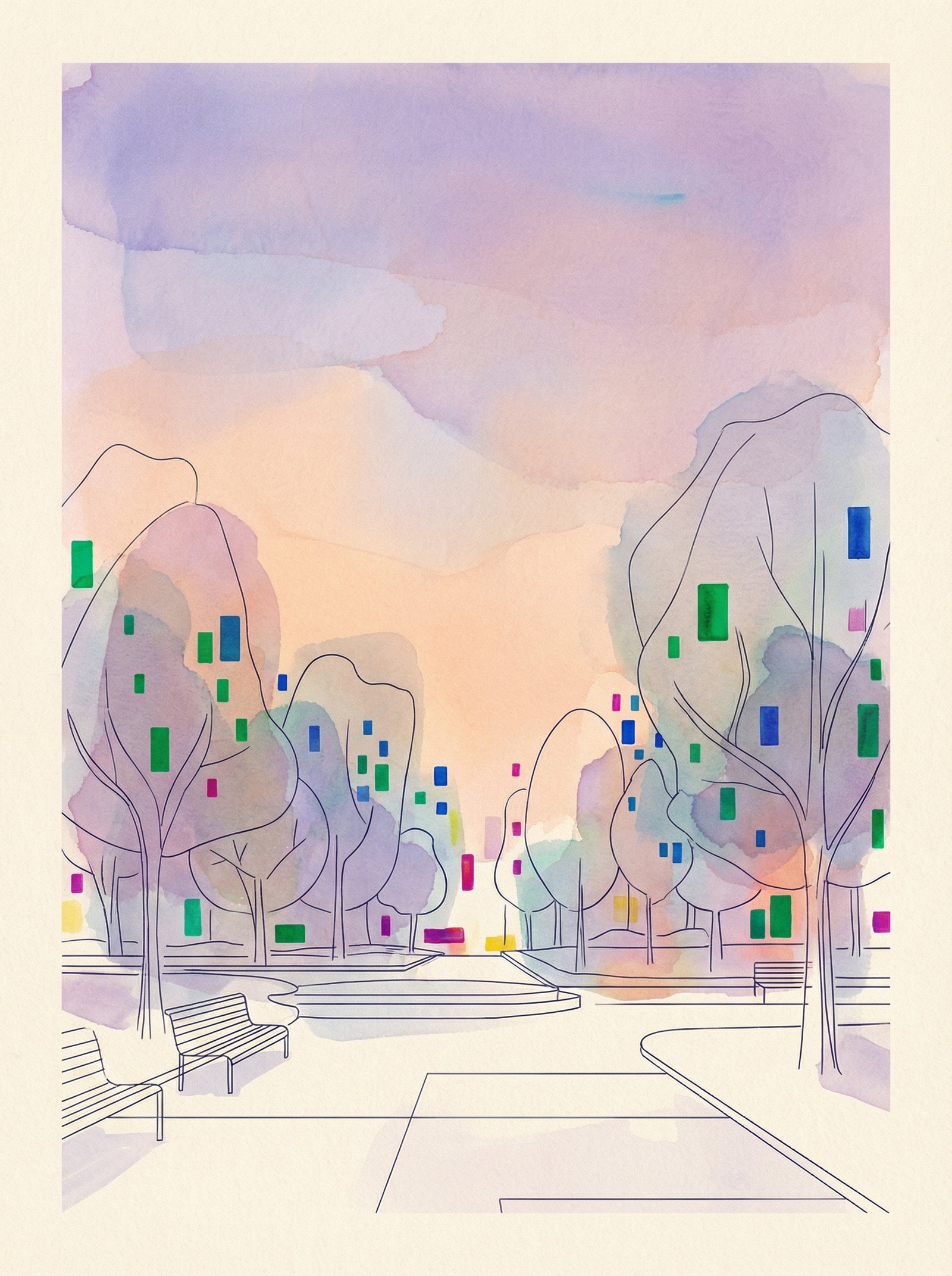 Poster in black frame