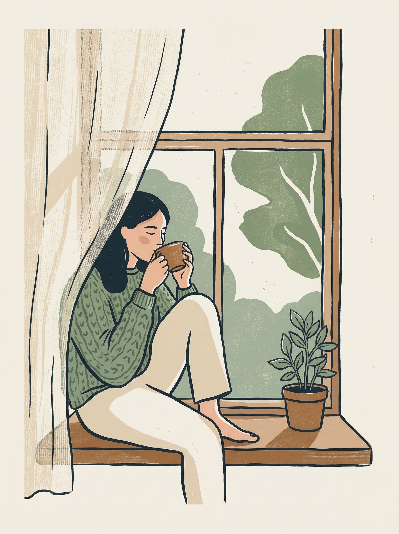 Poster in black frame