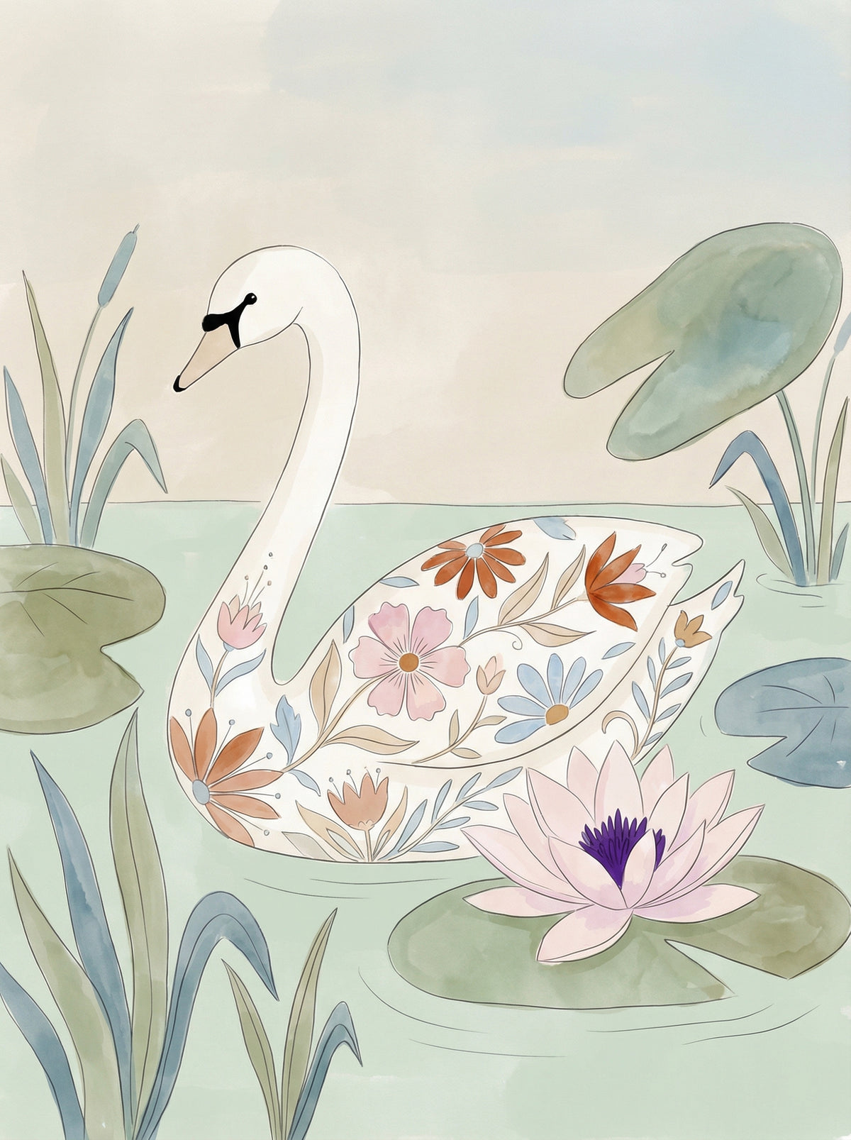 Poster in black frame