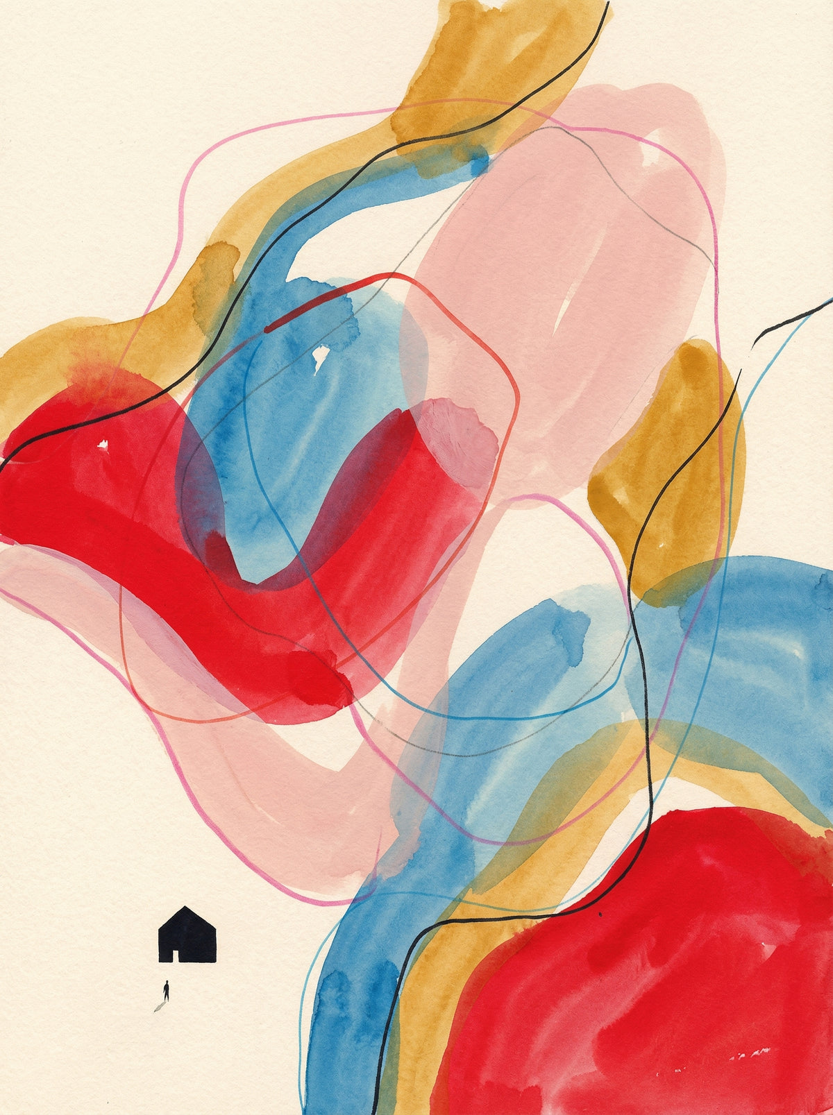 Poster in black frame