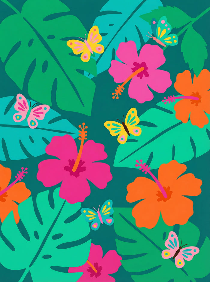 Joyful Blossom Flight – poster en kunstdruk