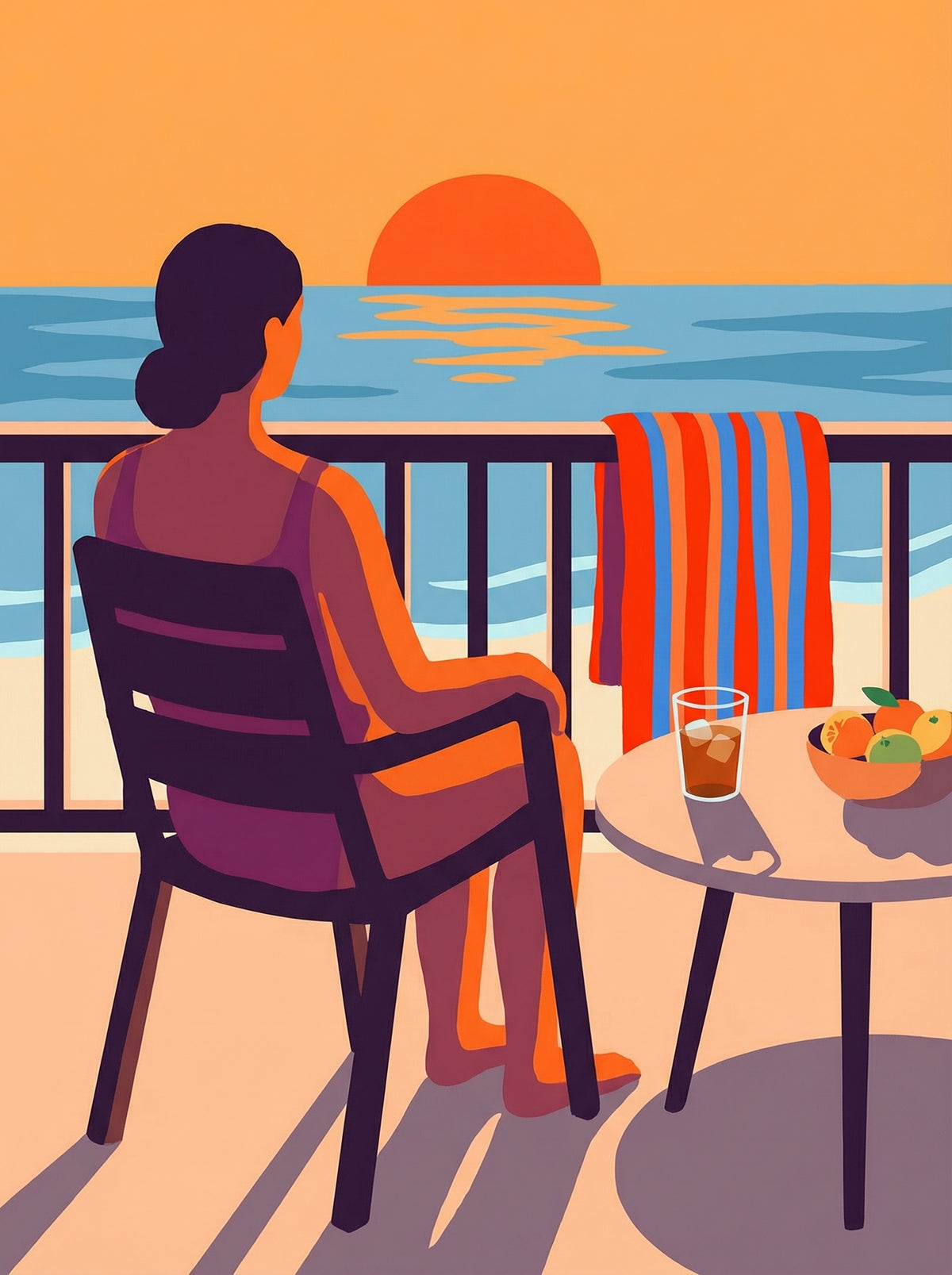 Poster in black frame