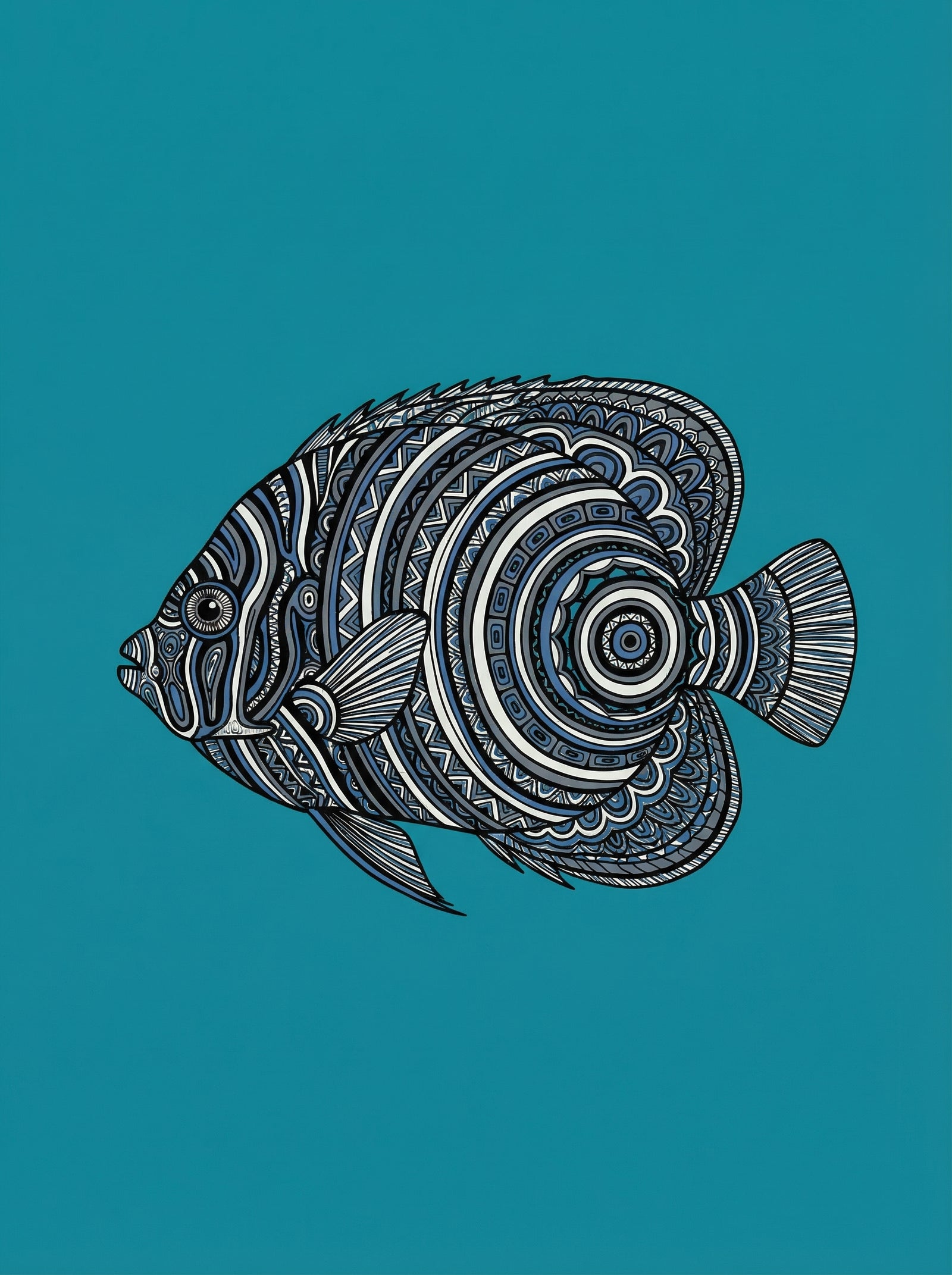 Poster in black frame