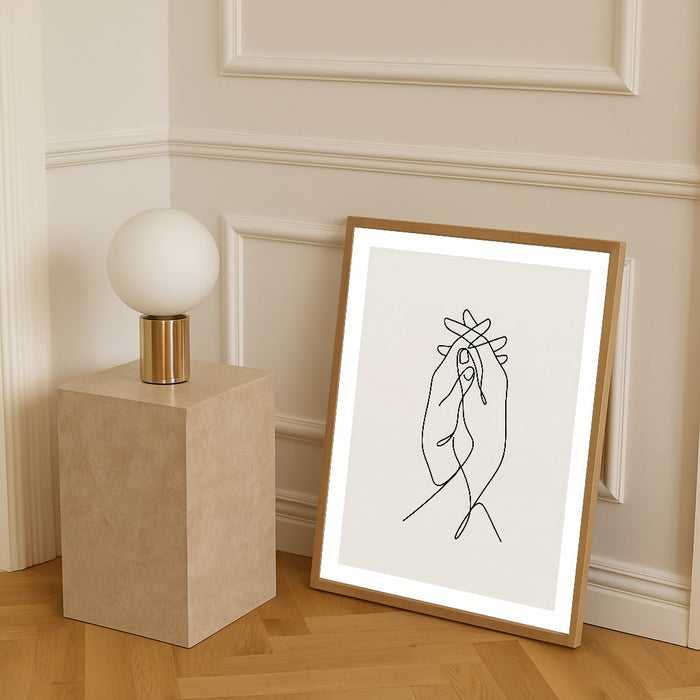 Minimalist Embrace – plakat og kunsttryk