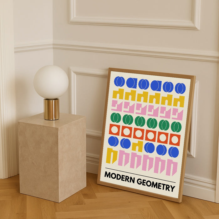 Bauhaus Blooms Grid – plakat og kunsttryk