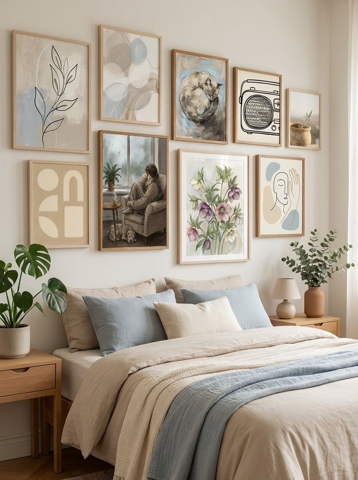 Quiet Repose Beige – plakat og kunsttryk