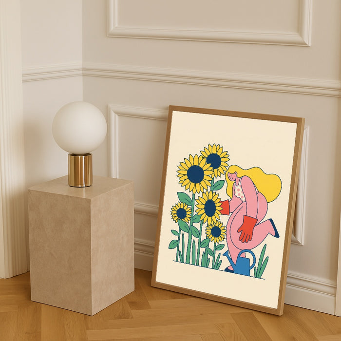 Whimsical Cyclist – juliste ja taidepainatus